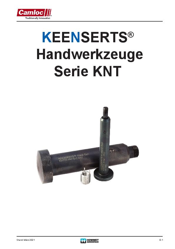 Camloc Keenserts Hand Tools KNT DE