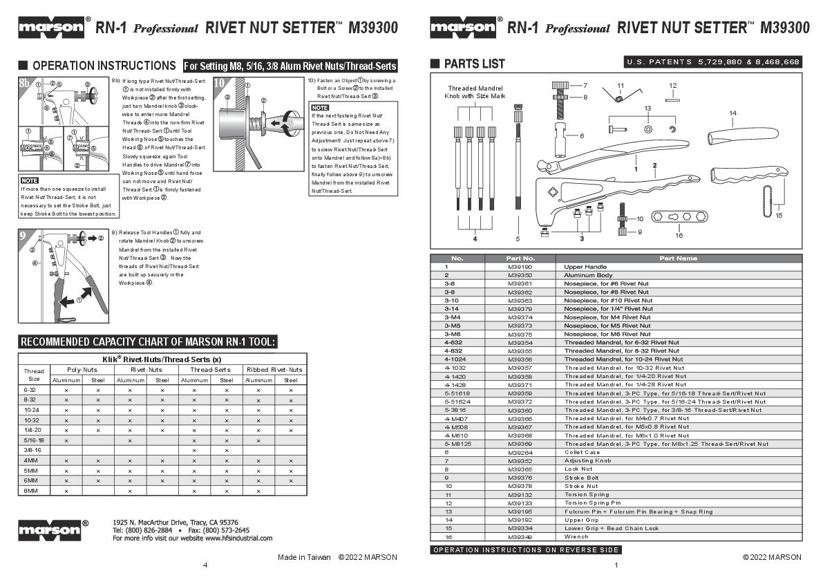 Marson RN-1 (39300) manual.pdf