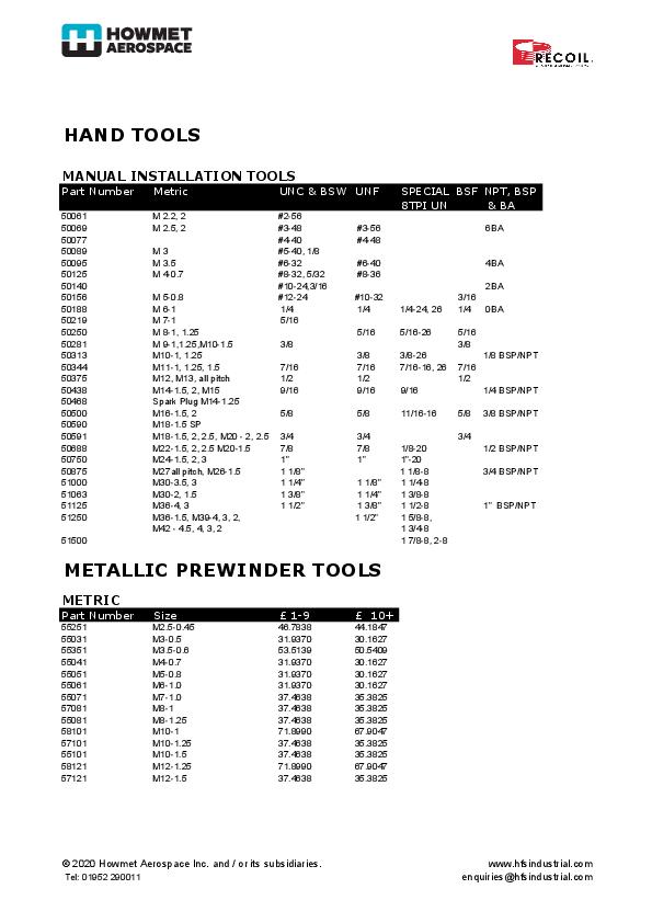 Recoil Installation Tooling EN