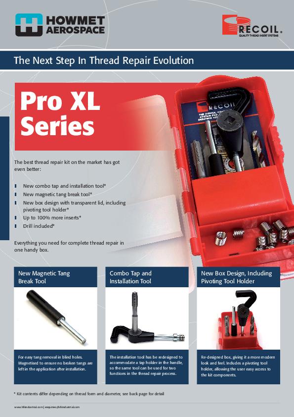 Recoil Pro XL Thread Repair Kit Series Flyer EN