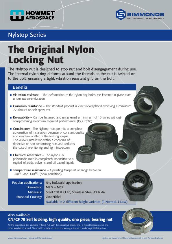 Simmonds Nuts Nylstop Flyer EN