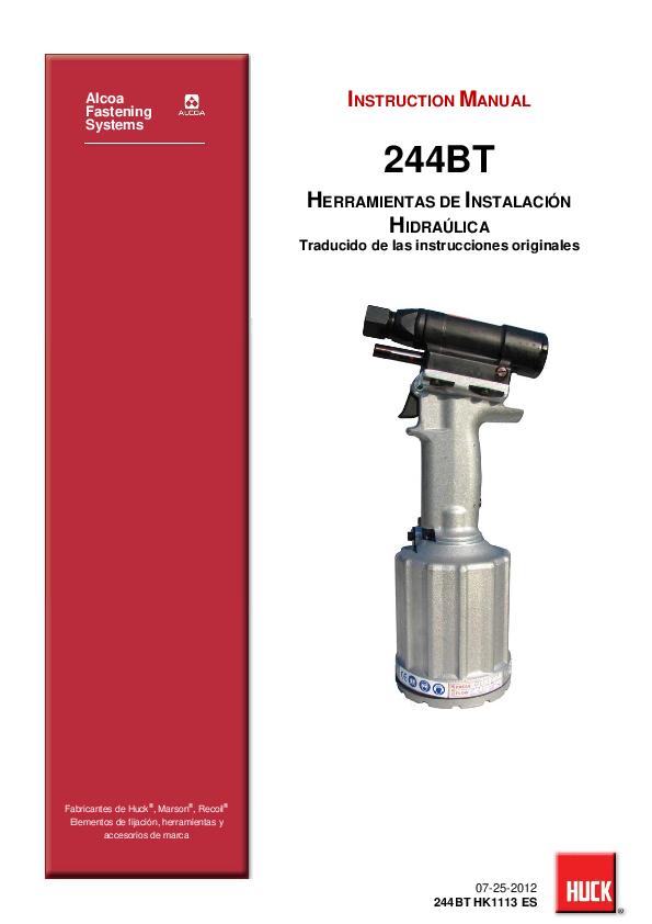 244BT Herramientas de Instalación Hidráulica - HK1113