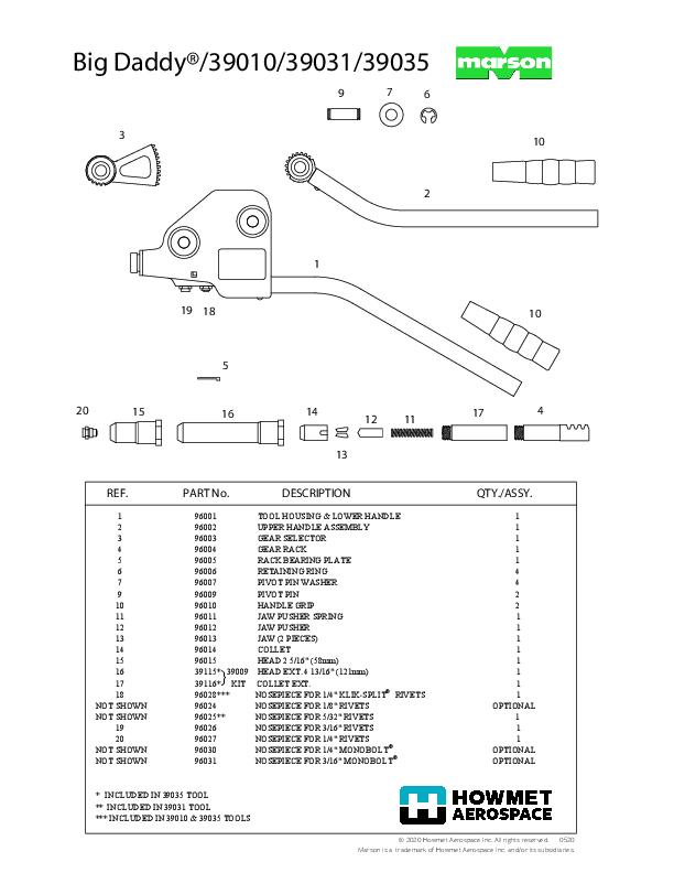 Howmet SST-39801-39802-39804 Manual