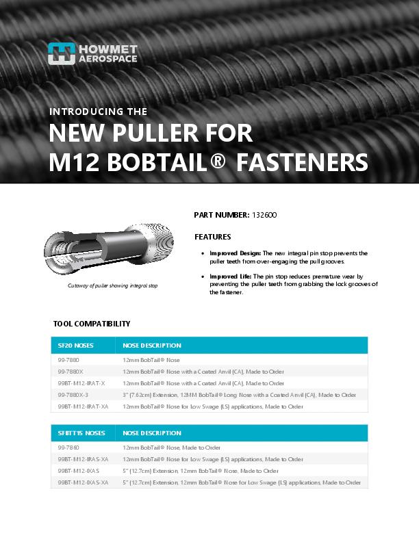 132600 New Release - M12 BobTail® Puller - Product Bulletin - PB703